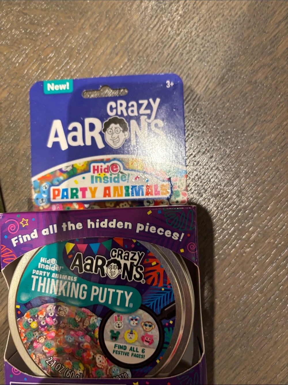 Crazy Aaron’s Thinking Putty duo. Hide Inside